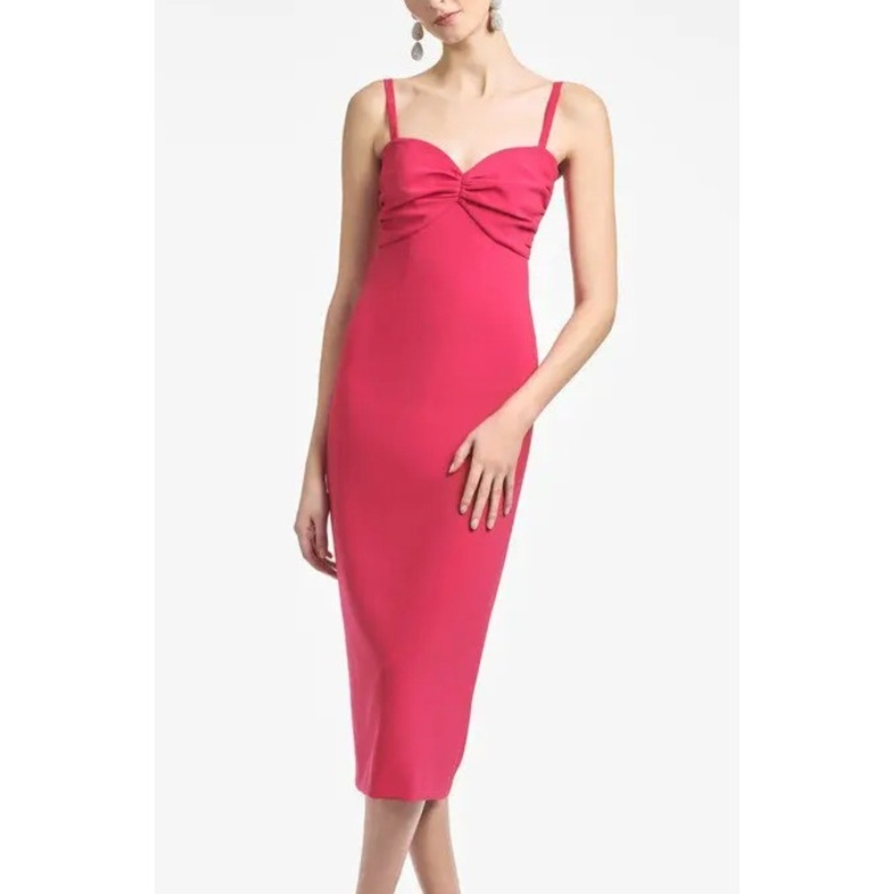 Sachin & Babi Marissa Midi Sweetheart Dress in Passionfruit Pink sz 4